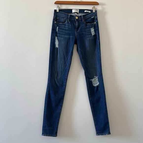 FRAME Le Skinny de Jeanne Skinny Jeans Hilltop Size 25 - Picture 3 of 8